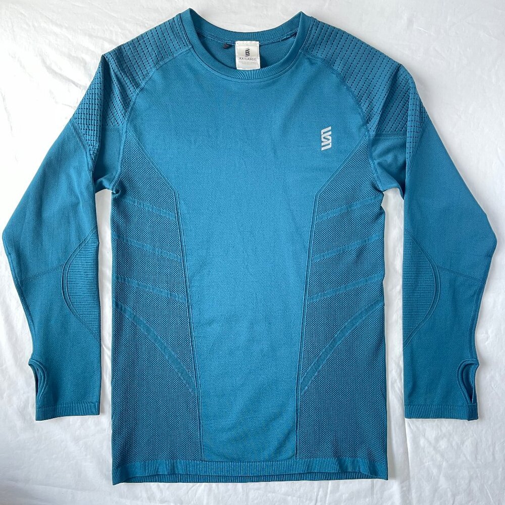 Second Skin Overalls Teal Long Sleeve Performance Top
